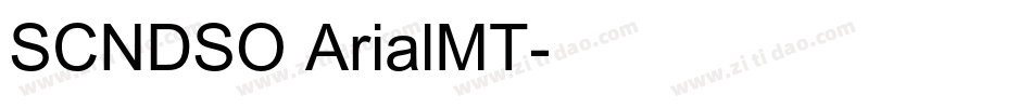 SCNDSO ArialMT字体转换